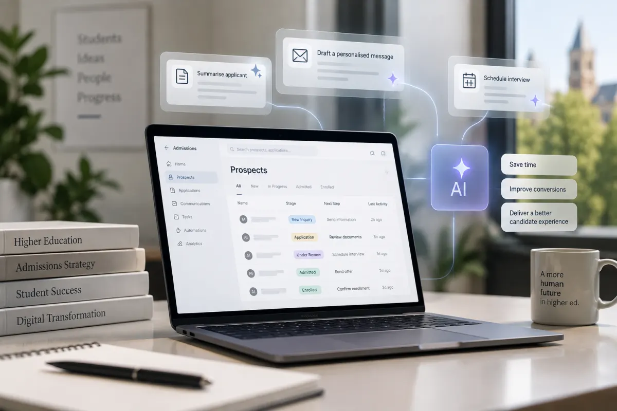 Agentic AI software supporting higher education admissions work